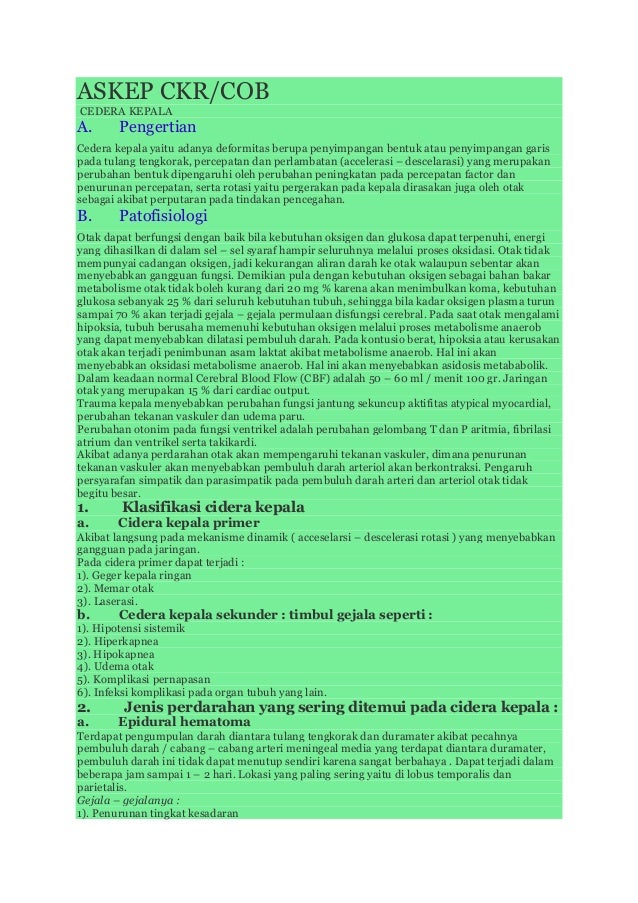 ASKEP CKR PDF ASKEP CKR PDF